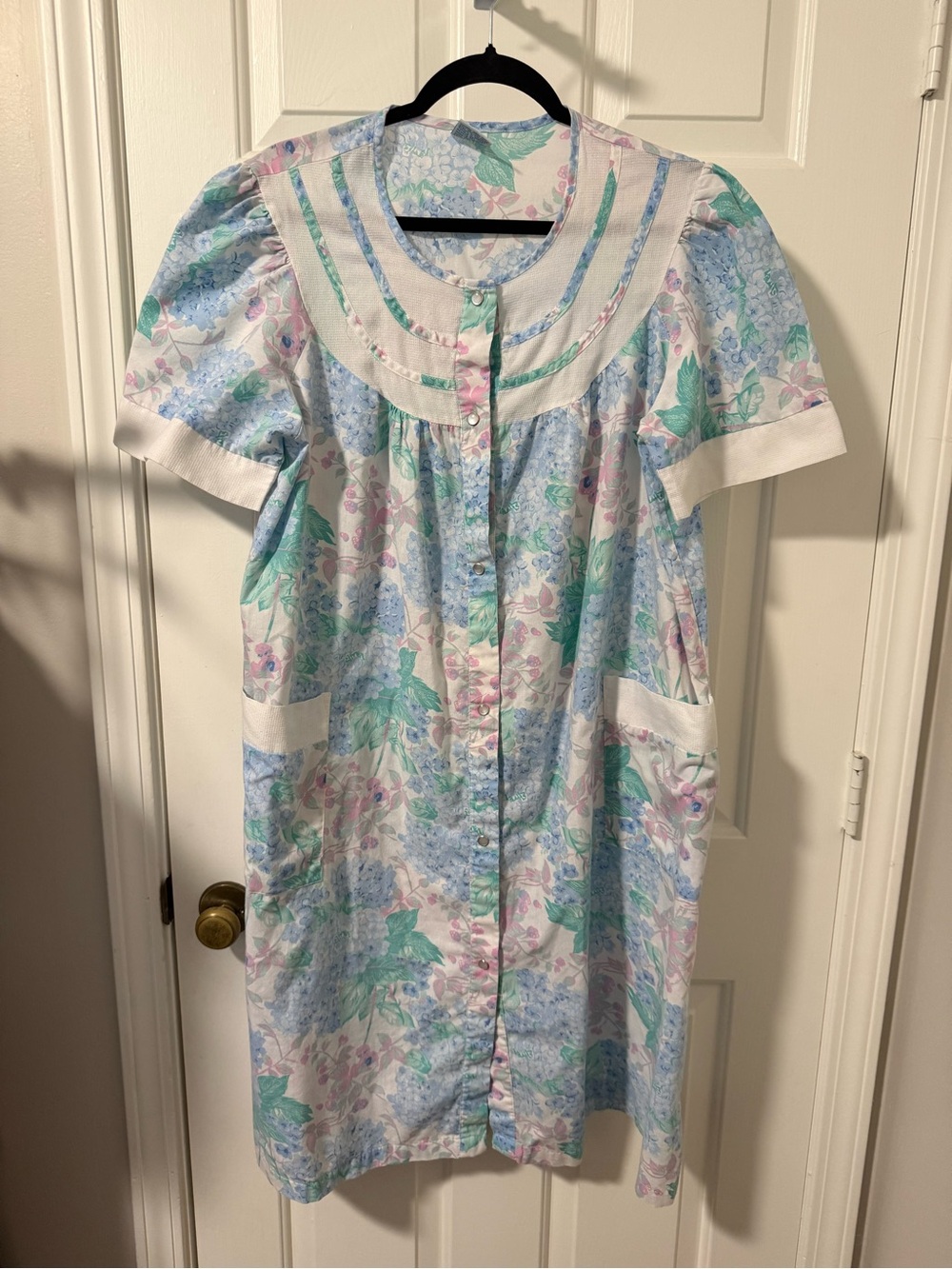 Day Coat in Pastel Blue & Mint